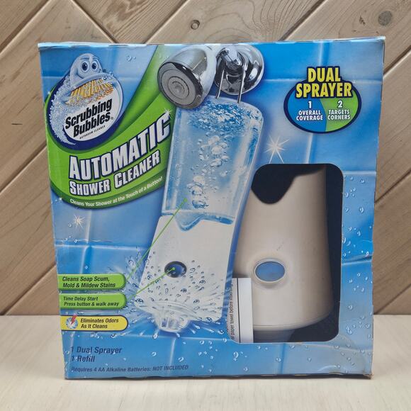NIB Scrubbing Bubbles Automatic Shower Cleaner 32oz Solution Dual Sprayer - Picture 1 of 6